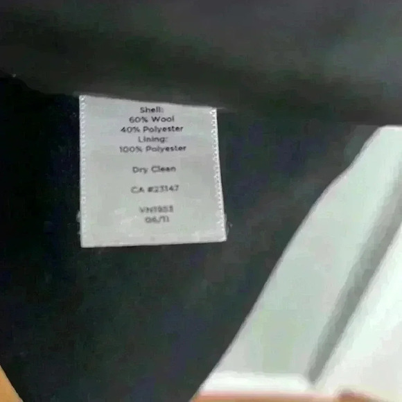 Talbots black sleeveless sheath dress wool blend - Picture 3 of 7